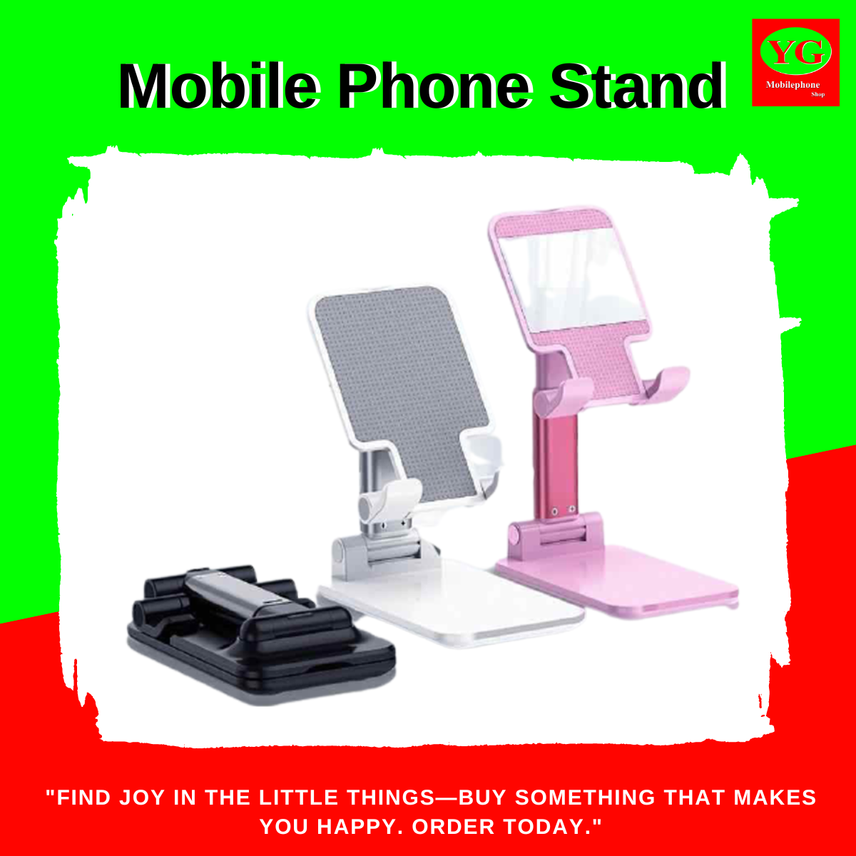 Universal Adjustable Mobile Phone Stand - Versatile and Sturdy Mobile Phone Holder