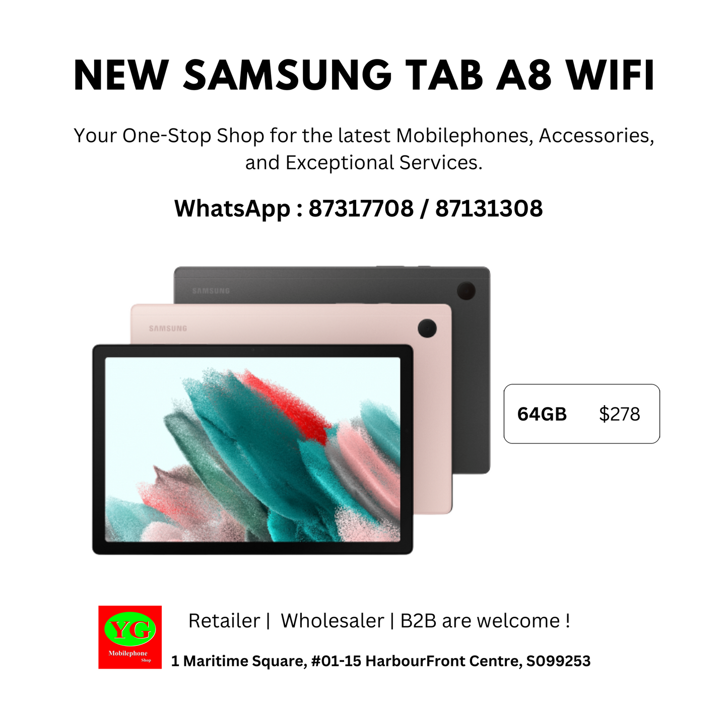 New Samsung Tab A8 Wi-Fi (X200)